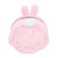 Japan Mofusand Mini Fluffy Plush Toy - Cat / Pink Rabbit - 3