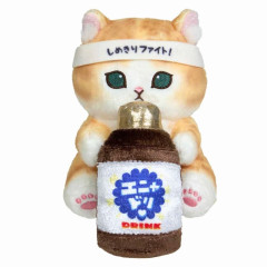 Japan Mofusand Monitor Plush Toy - Brown Cat / Deadline Fighter
