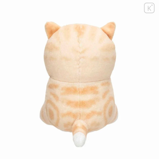 Japan Mofusand Monitor Plush Toy - Brown Cat : Hug Shark - 4