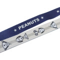 Japan Peanuts Neck Strap with ID Badge Holder - Snoopy : Navy & Light Grey - 2