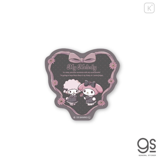 Japan Sanrio Vinyl Sticker - My Melody & My Sweet Piano / Ururu Heart Series - 1