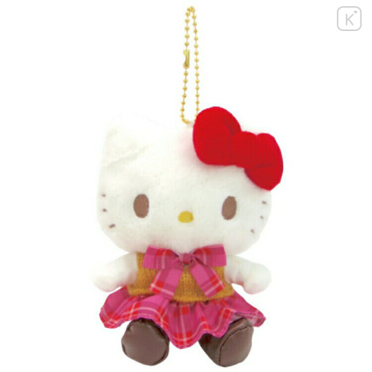 Japan Sanrio Mascot Holder - Hello Kitty / Retro Uniform - 1
