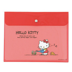 Japan Sanrio A5 Flat Case File Folder - Hello Kitty / Daily Life