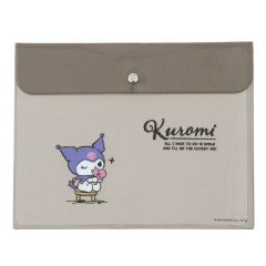 Japan Sanrio A5 Flat Case File Folder - Kuromi / Daily Life