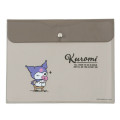 Japan Sanrio A5 Flat Case File Folder - Kuromi / Daily Life - 1