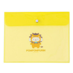 Japan Sanrio A5 Flat Case File Folder - Pompompurin / Animal Headgear