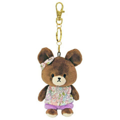Japan The Bears School Keychain Mascot - Jackie / Floral & Purple Pants