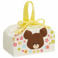 Japan The Bears School Bento Lunch Bag - Jackie / Light Yellow Flora - 1