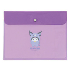 Japan Sanrio A5 Flat Case File Folder - Kuromi / Animal Headgear