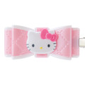 Japan Sanrio Original Hair Bangs Clip 2pcs Set - Hello Kitty / Quilt Ribbon - 3