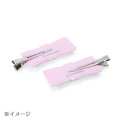 Japan Sanrio Original Hair Bangs Clip 2pcs Set - Cinnamoroll / Quilt Ribbon - 4