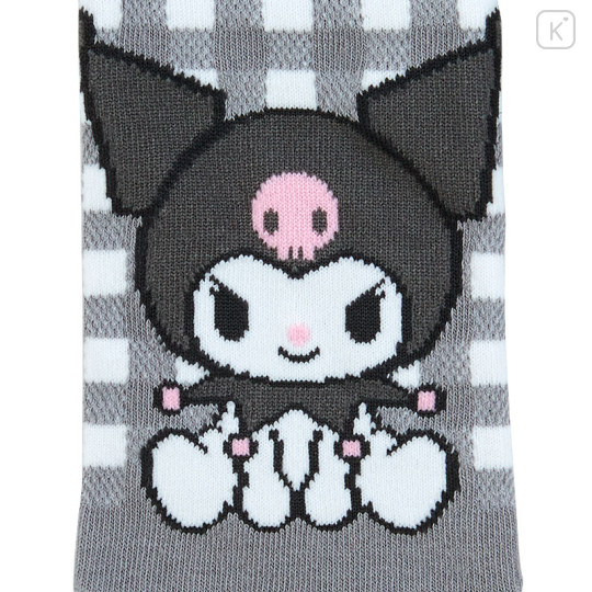 Japan Sanrio Original Socks - Kuromi : Sit - 2