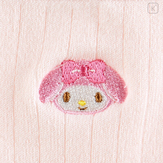 Japan Sanrio Original Embroidery Socks - My Melody - 2