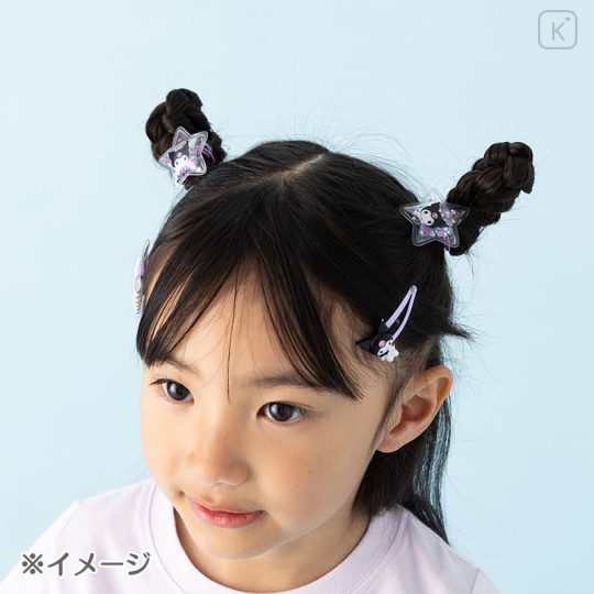 Japan Sanrio Original Kids Shaka Shaka Ponytail Holder 2pcs Set - Hello Kitty - 3