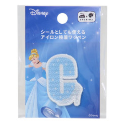 Japan Disney Wappen Iron-on Applique Patch - Cinderella / Alphabet C