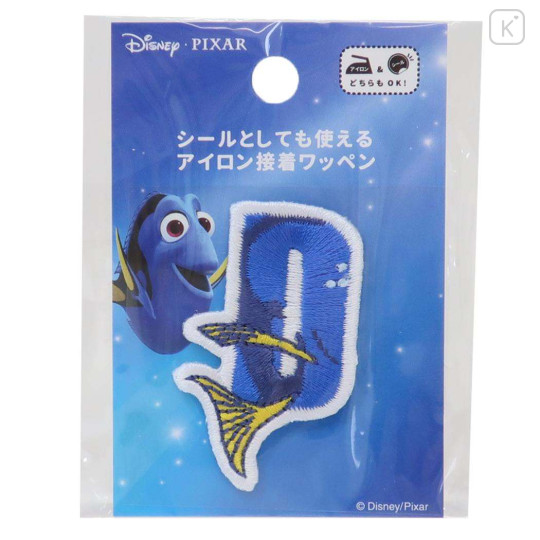 Japan Disney Wappen Iron-on Applique Patch - Finding Nemo / Dolly Alphabet D - 1