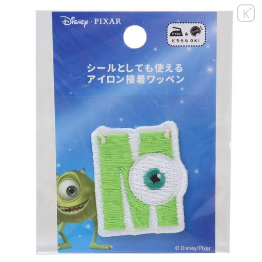 Japan Disney Wappen Iron-on Applique Patch - Monsters Company Mike / Alphabet M - 1