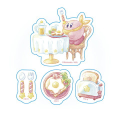 Japan Kirby Vinyl Deco Sticker Set - Happy Morning / Breakfast