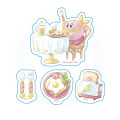 Japan Kirby Vinyl Deco Sticker Set - Happy Morning / Breakfast - 1