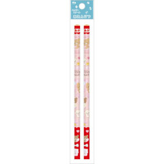 Japan San-X Red Pencil 2pcs Set - Rilakkuma / Sweet Happy Days