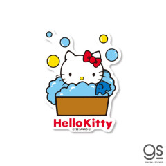Japan Sanrio Vinyl Sticker - Hello Kitty / 70's Bath