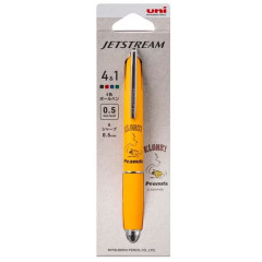 Japan Peanuts Jetstream 4&1 Multi Pen + Mechanical Pencil - Woodstock / Orange