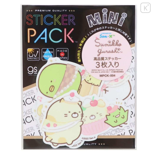 Japan San-X Vinyl Sticker Set - Sumikko Gurashi / Strawberry Cake - 1