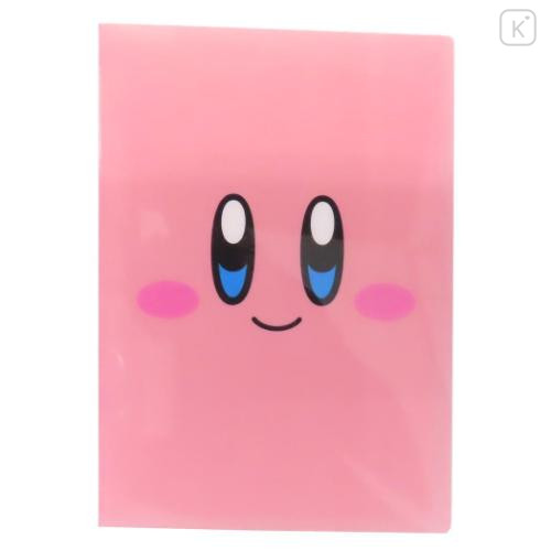Japan Kirby A4 Clear File Holder 16 Pockets - Face / Pink - 1