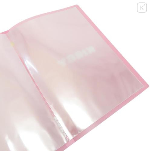 Japan Kirby A4 Clear File Holder 16 Pockets - Face / Pink - 3