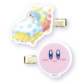 Japan Kirby Acrylic Hair Clip 2pcs Set - Kirby / Happy Morning / Wake up - 1