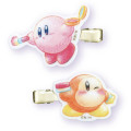 Japan Kirby Acrylic Hair Clip 2pcs Set - Kirby & Waddle Dee / Happy Morning / Makeup - 1