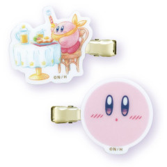 Japan Kirby Acrylic Hair Clip 2pcs Set - Kirby / Happy Morning / Breakfast