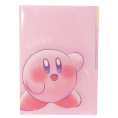 Japan Kirby 3 Pockets A4 Index Holder - Kirby & Waddle / Hello