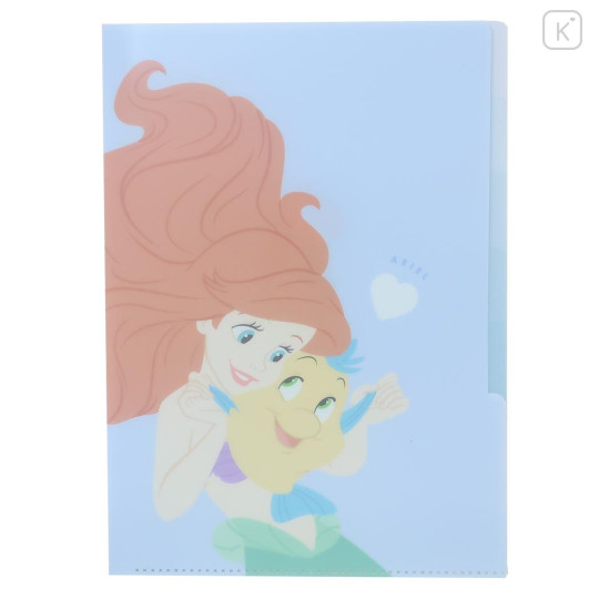 Japan Disney 5 Pockets A4 Index Holder - Ariel & Flounder / Hug - 1