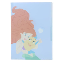 Japan Disney 5 Pockets A4 Index Holder - Ariel & Flounder / Hug