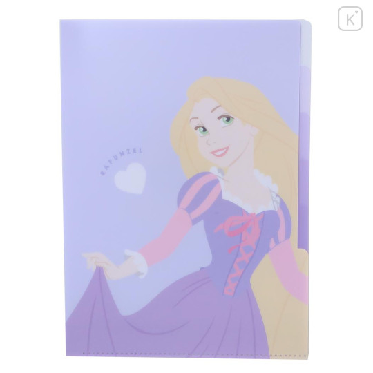 Japan Disney 5 Pockets A4 Index Holder - Rapunzel / Purple - 1