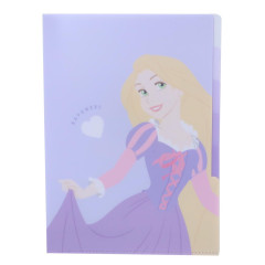 Japan Disney 5 Pockets A4 Index Holder - Rapunzel / Purple