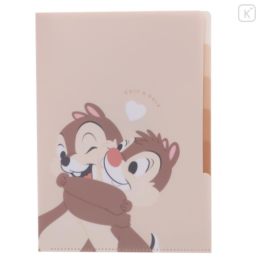 Japan Disney 5 Pockets A4 Index Holder - Chip & Dale / Little Brothers - 1