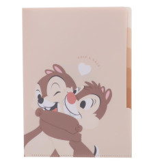 Japan Disney 5 Pockets A4 Index Holder - Chip & Dale / Little Brothers