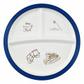 Japan Disney Store Plastic Plate - Winnie the Pooh / Edge Blue - 1