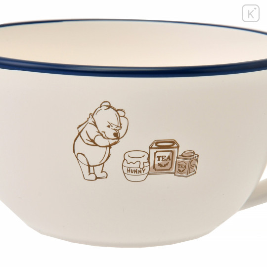 Japan Disney Store Plastic Mug - Winnie the Pooh / Edge Blue - 4
