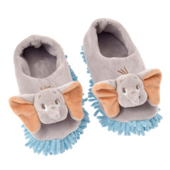 Japan Disney Store Plush Slippers - Dumbo / Cleaning With Dumbo