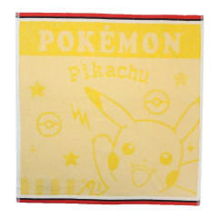Japan Pokemon Jacquard Wash Towel - Pikachu / Yellow