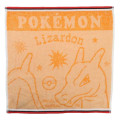 Japan Pokemon Jacquard Wash Towel - Charizard / Orange - 1