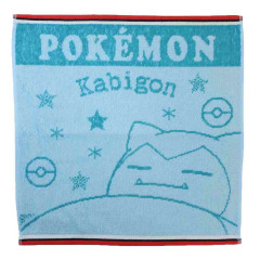 Japan Pokemon Jacquard Wash Towel - Snorlax / Blue