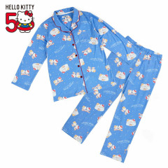 Japan Sanrio Pajamas (M) - Hello Kitty / 50th Anniversary Blue