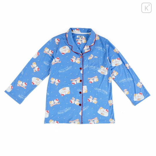 Japan Sanrio Shirt Pajamas (M) - Hello Kitty / 50th Anniversary Blue - 2