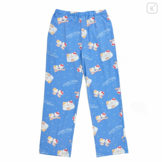 Japan Sanrio Shirt Pajamas (M) - Hello Kitty / 50th Anniversary Blue - 3