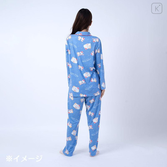 Japan Sanrio Shirt Pajamas (M) - Hello Kitty / 50th Anniversary Blue - 7