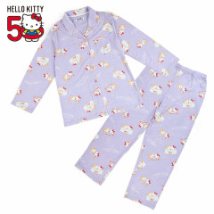 Japan Sanrio Pajamas (M) - Hello Kitty / 50th Anniversary Purple